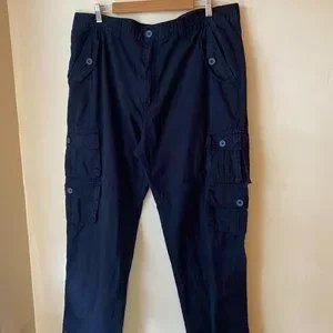 Pj Mark Pants Navy Blue Cargo Pants 38 X 32 Poshmark